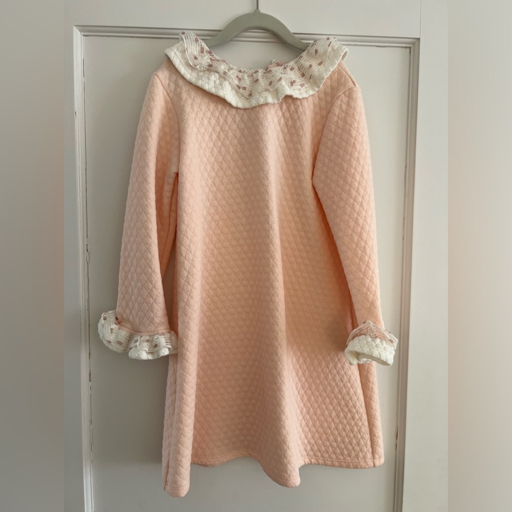 Bella Bliss Quilted Ruffle Neck & Sleeves